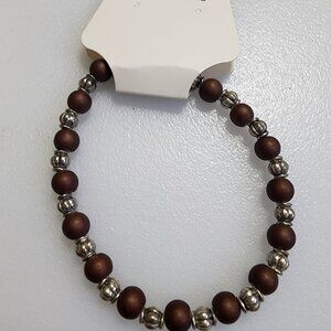 Bronze Beaded Bracelet